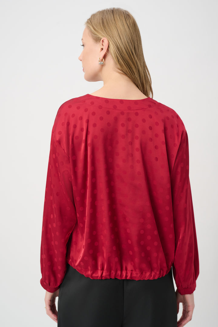 Drawstring Hem Cocoon Top 264101