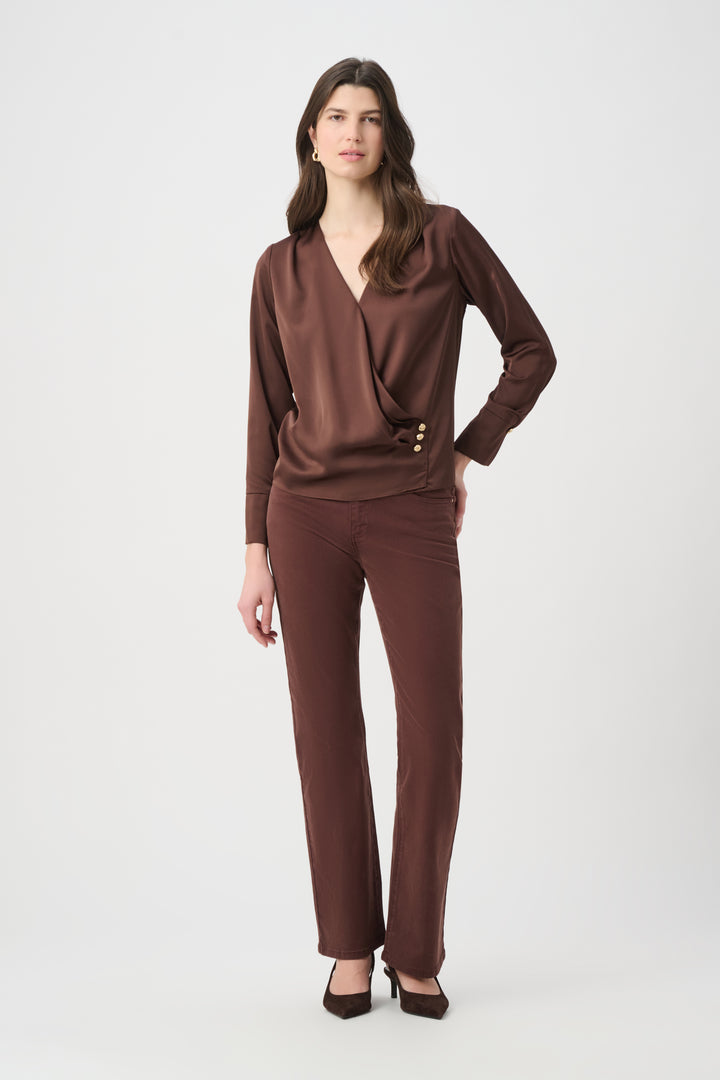 Recycled Satin Wrap Top 264102