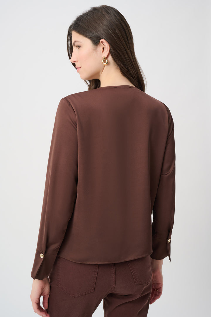 Recycled Satin Wrap Top 264102