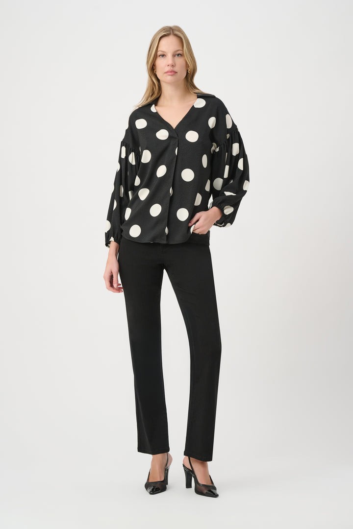 Polka Dot Satin Top 264114