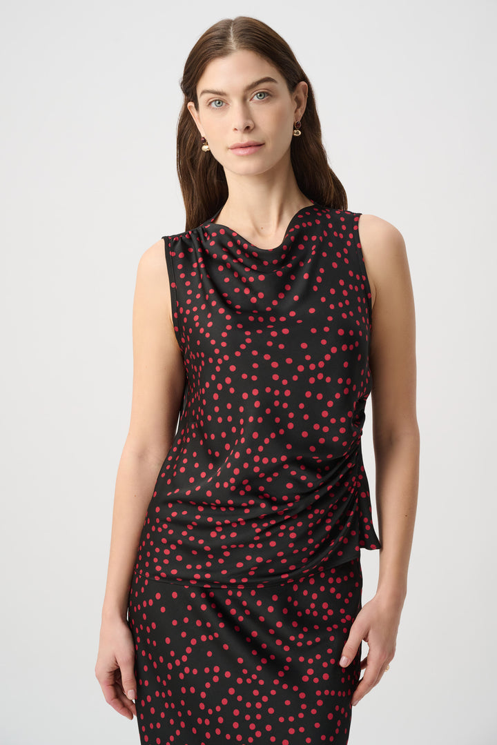Polka Dot Recycled Satin Top 264117