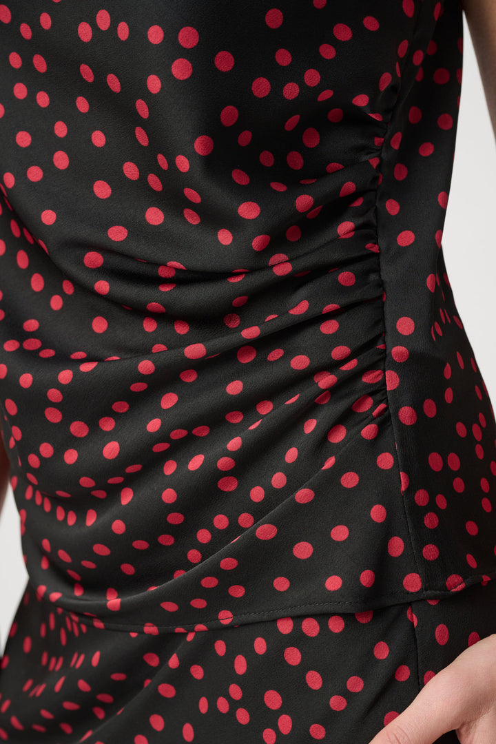 Polka Dot Recycled Satin Top 264117