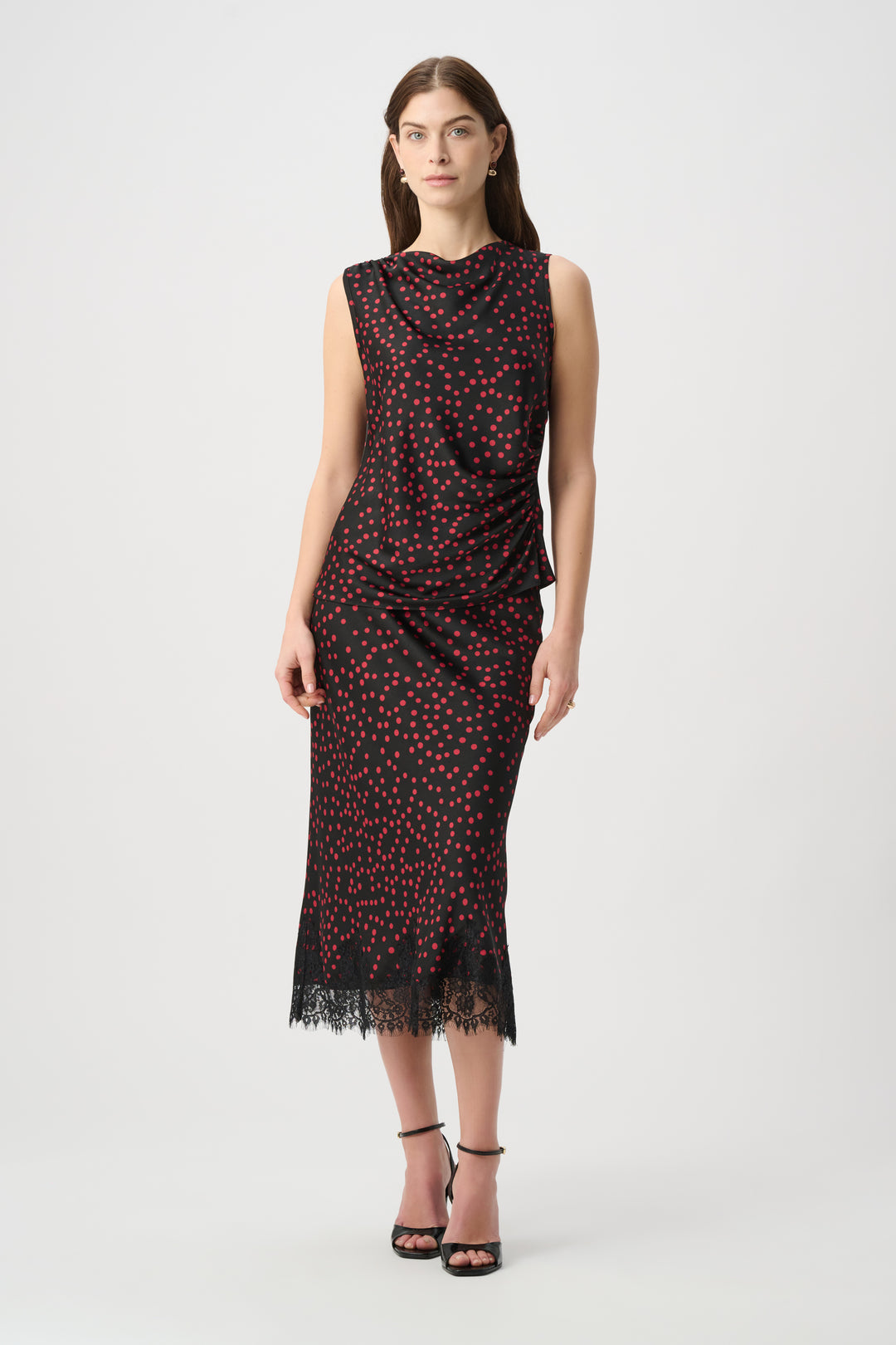 Polka Dot Recycled Satin Top 264117
