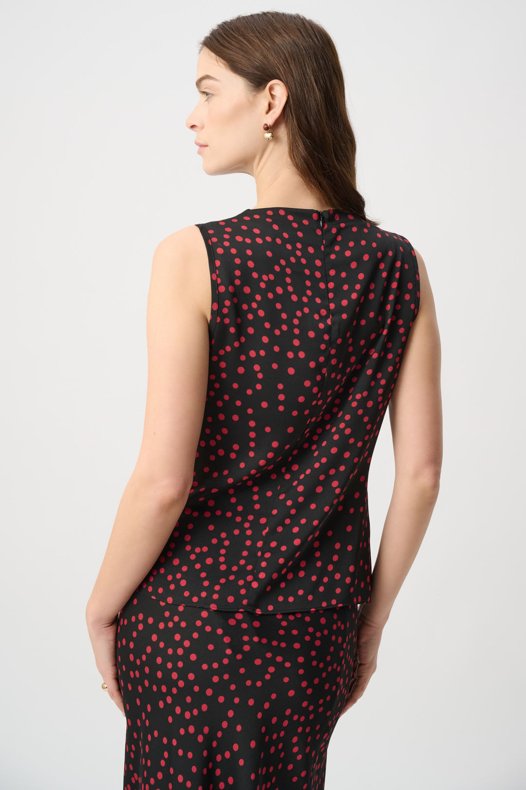 Polka Dot Recycled Satin Top 264117