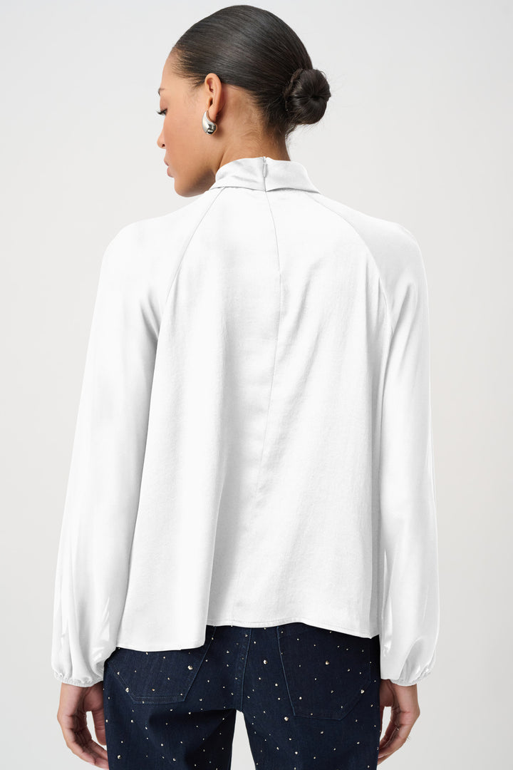 Satin Top With Chiffon Sleeves 264119