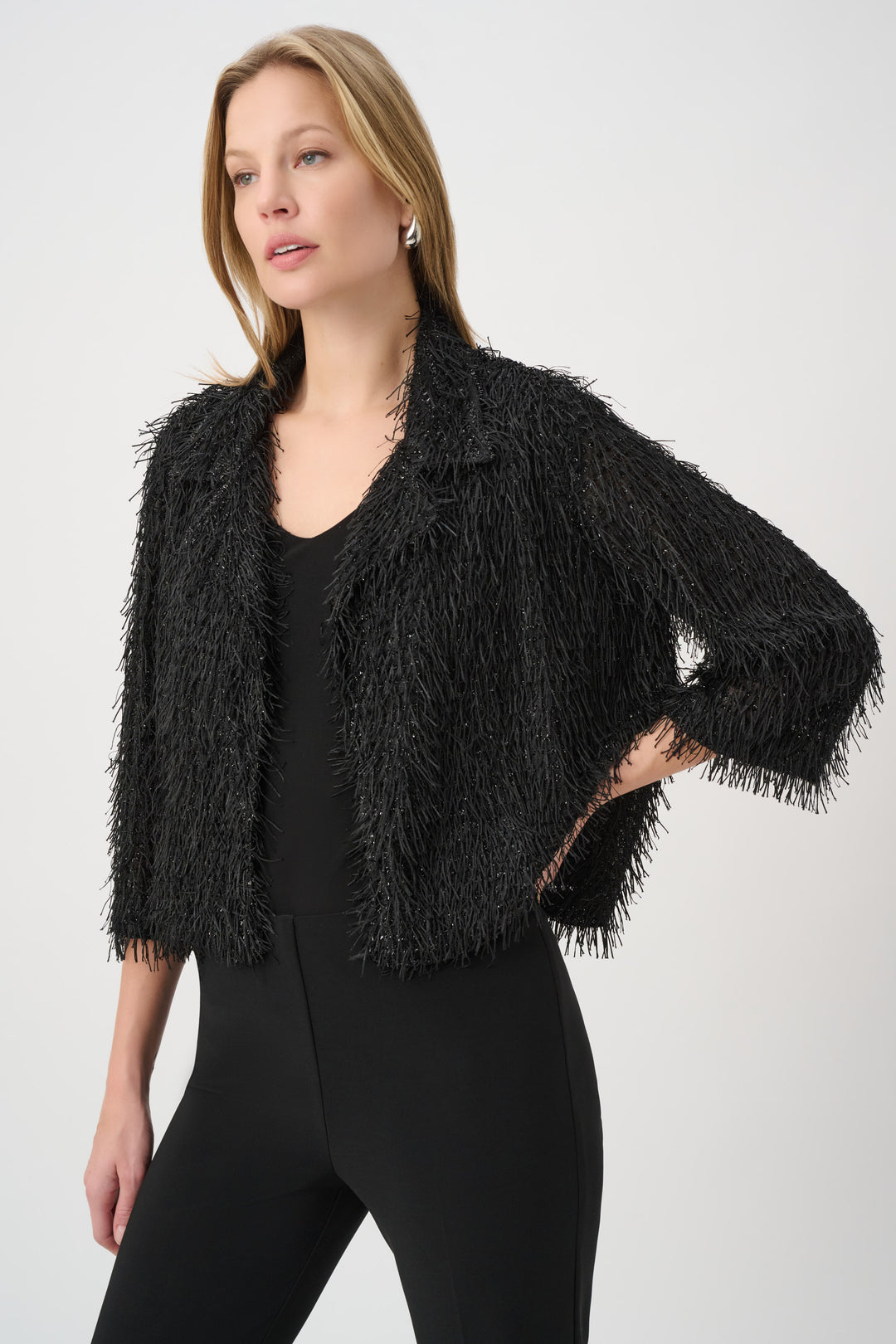 Fringed Short Blazer 264128