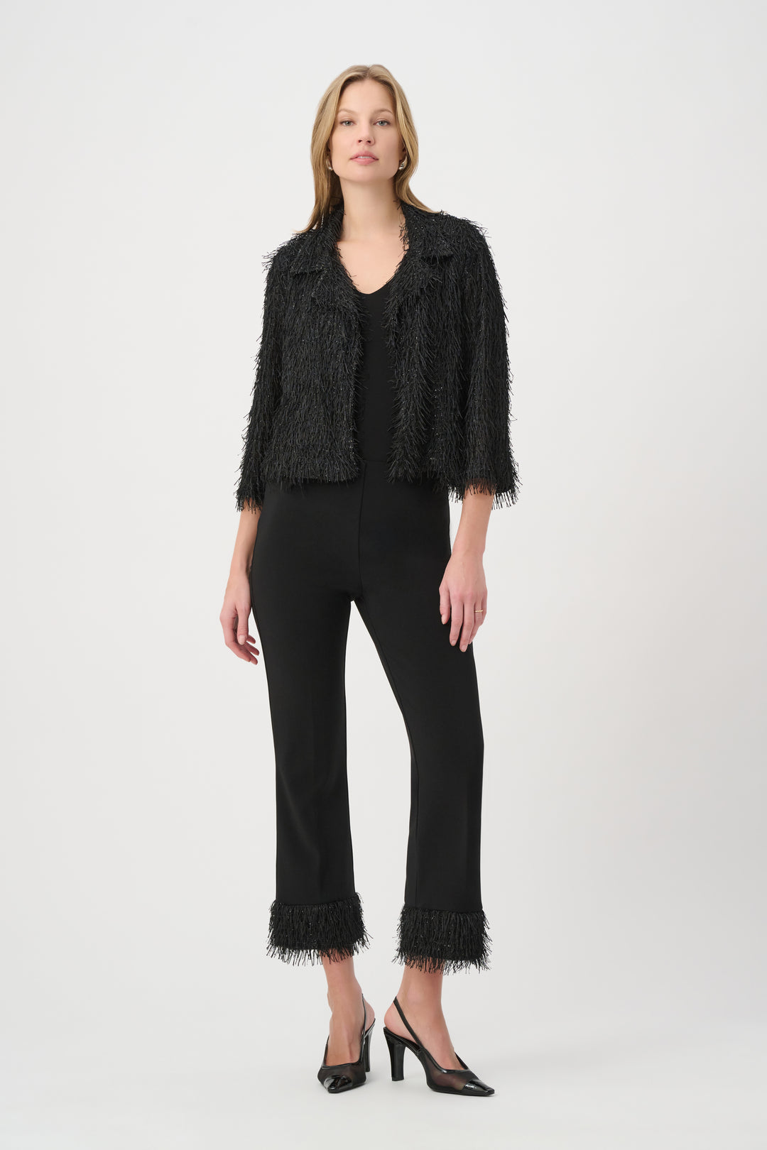 Fringed Short Blazer 264128