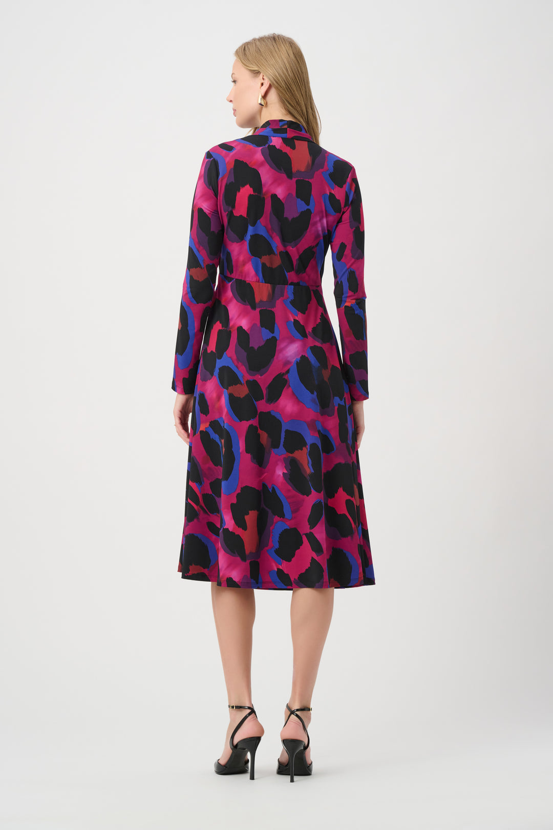 Animal Print Flowy Wrap Dress 264140