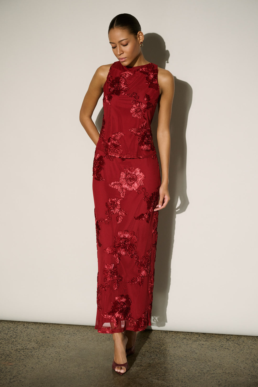 Embellished Maxi Skirt 264142