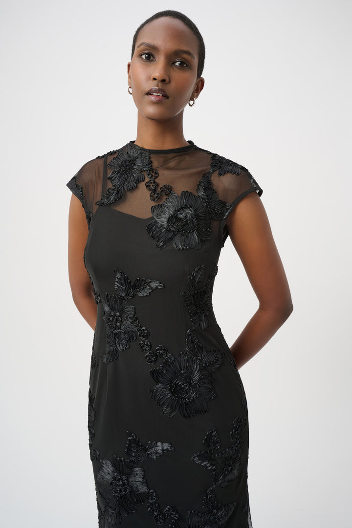 Embellished Trumpet Dress 264143