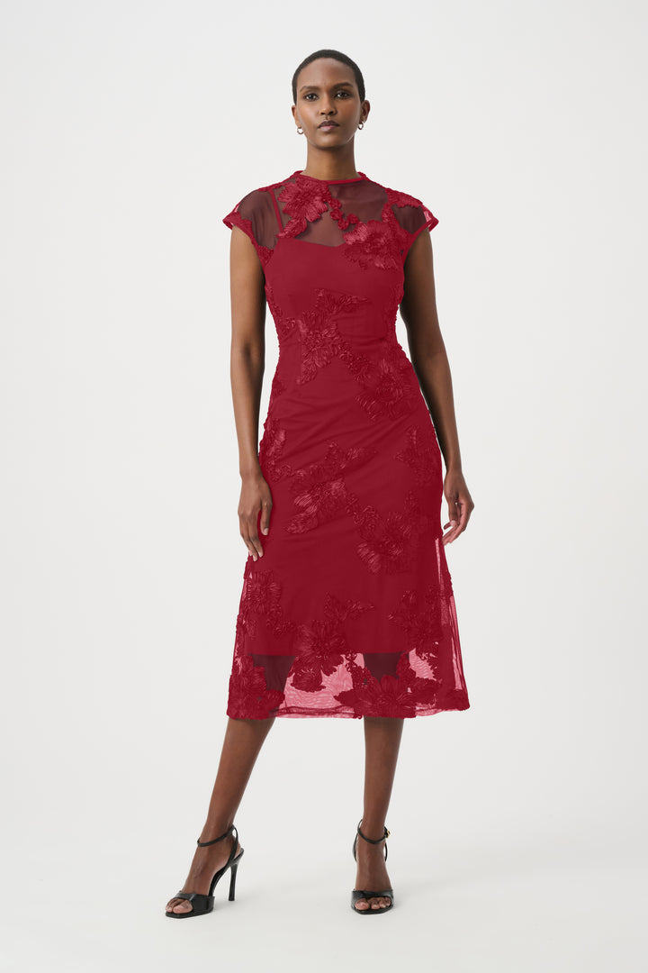 Embellished Trumpet Dress 264143