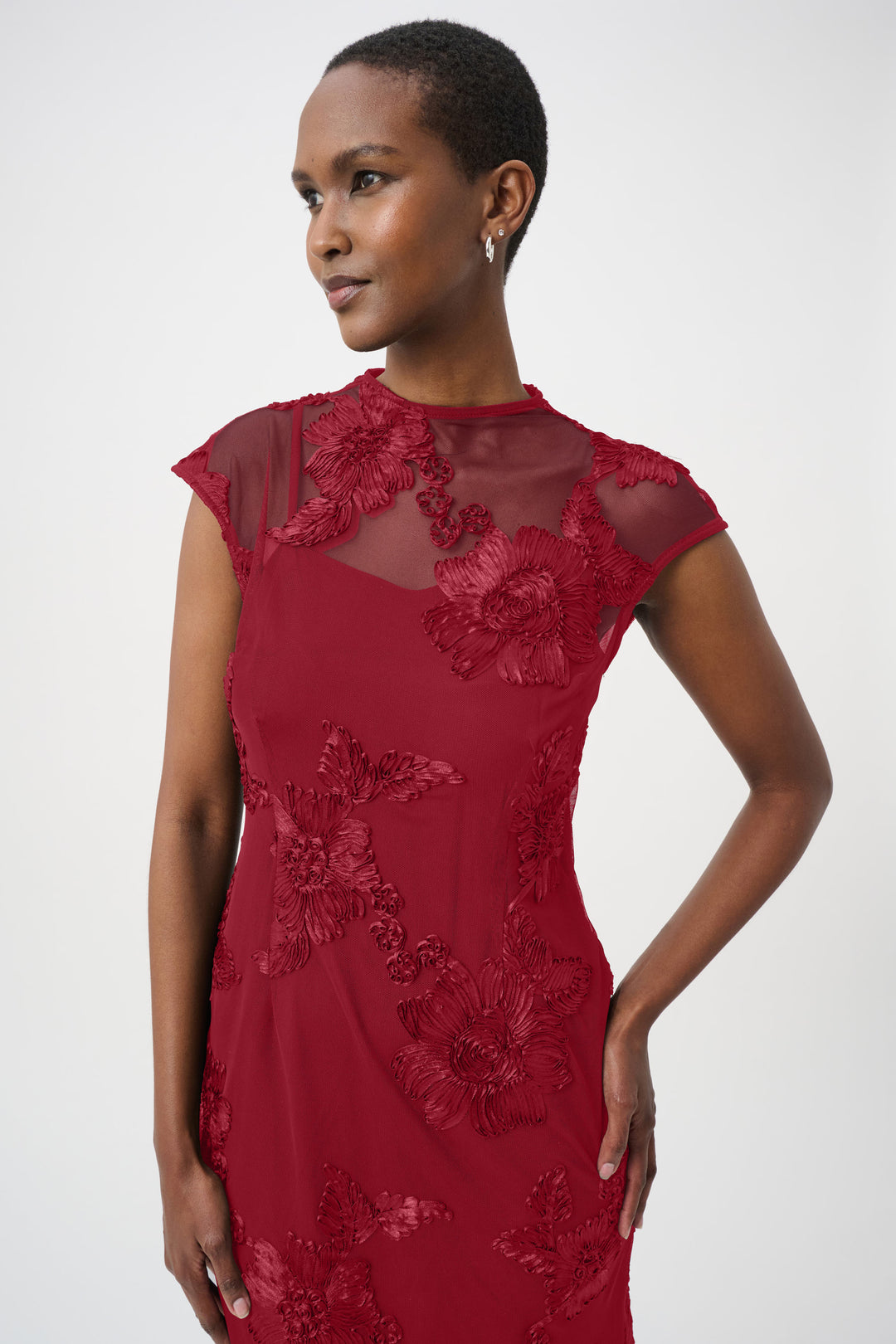 Embellished Trumpet Dress 264143