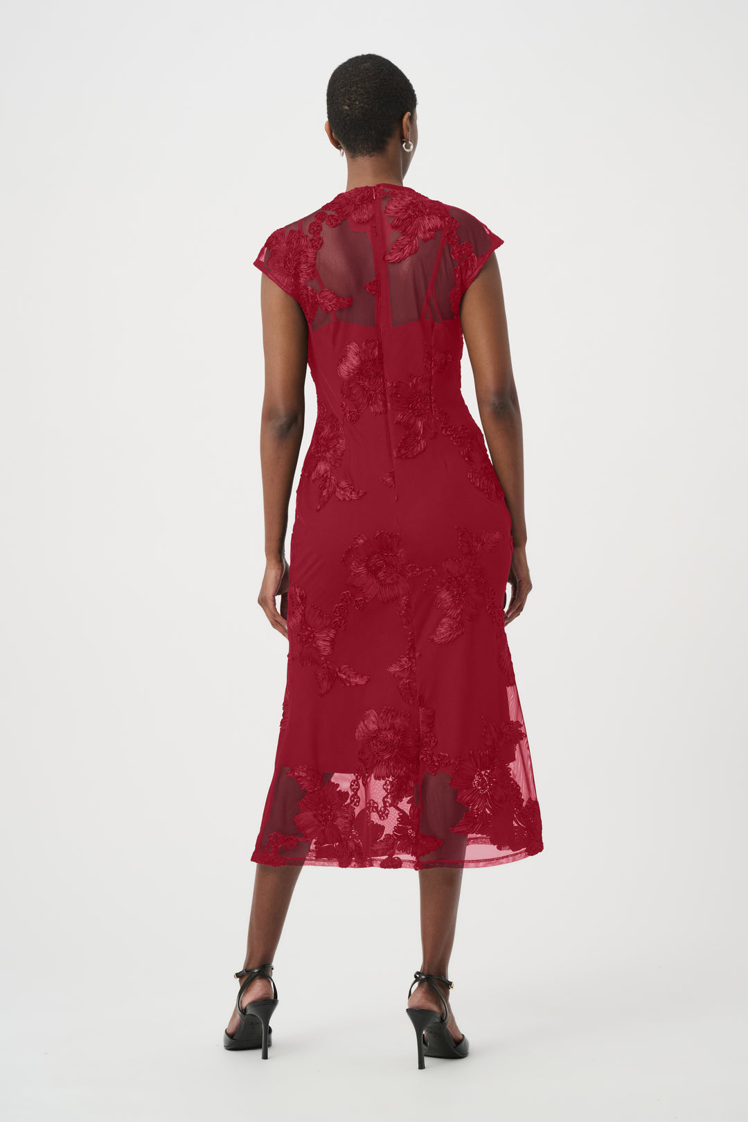 Embellished Trumpet Dress 264143