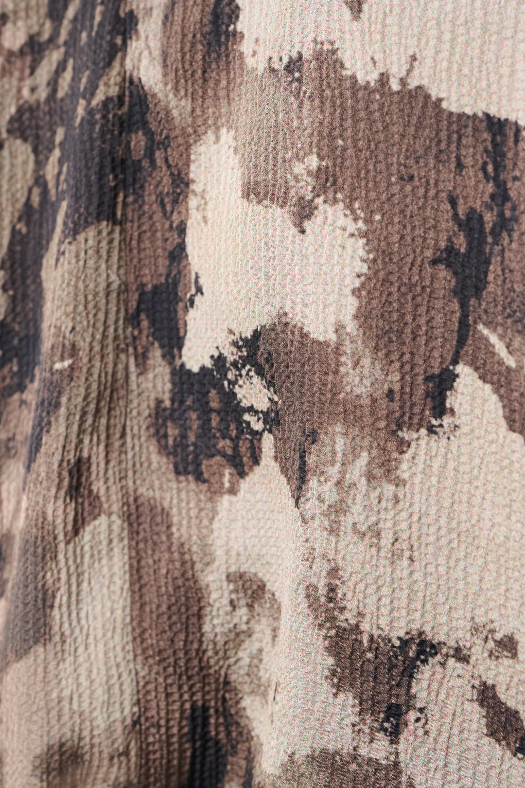 Abstract Print Satin Wrap Top 264149