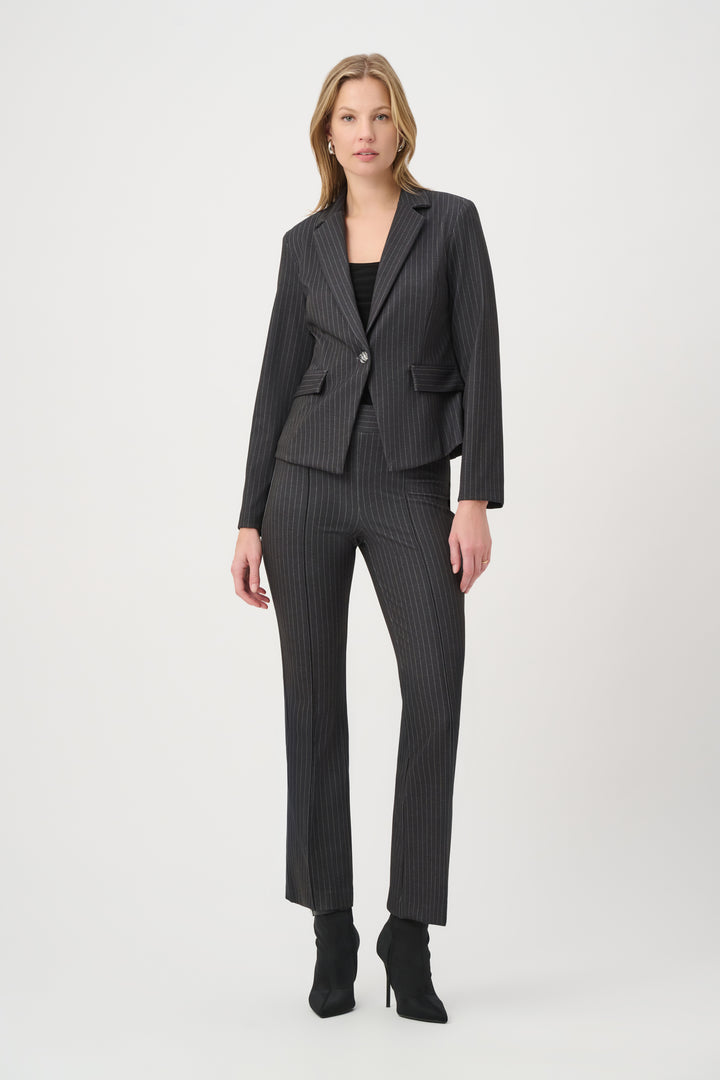 Pinstripe Fitted Blazer 264151