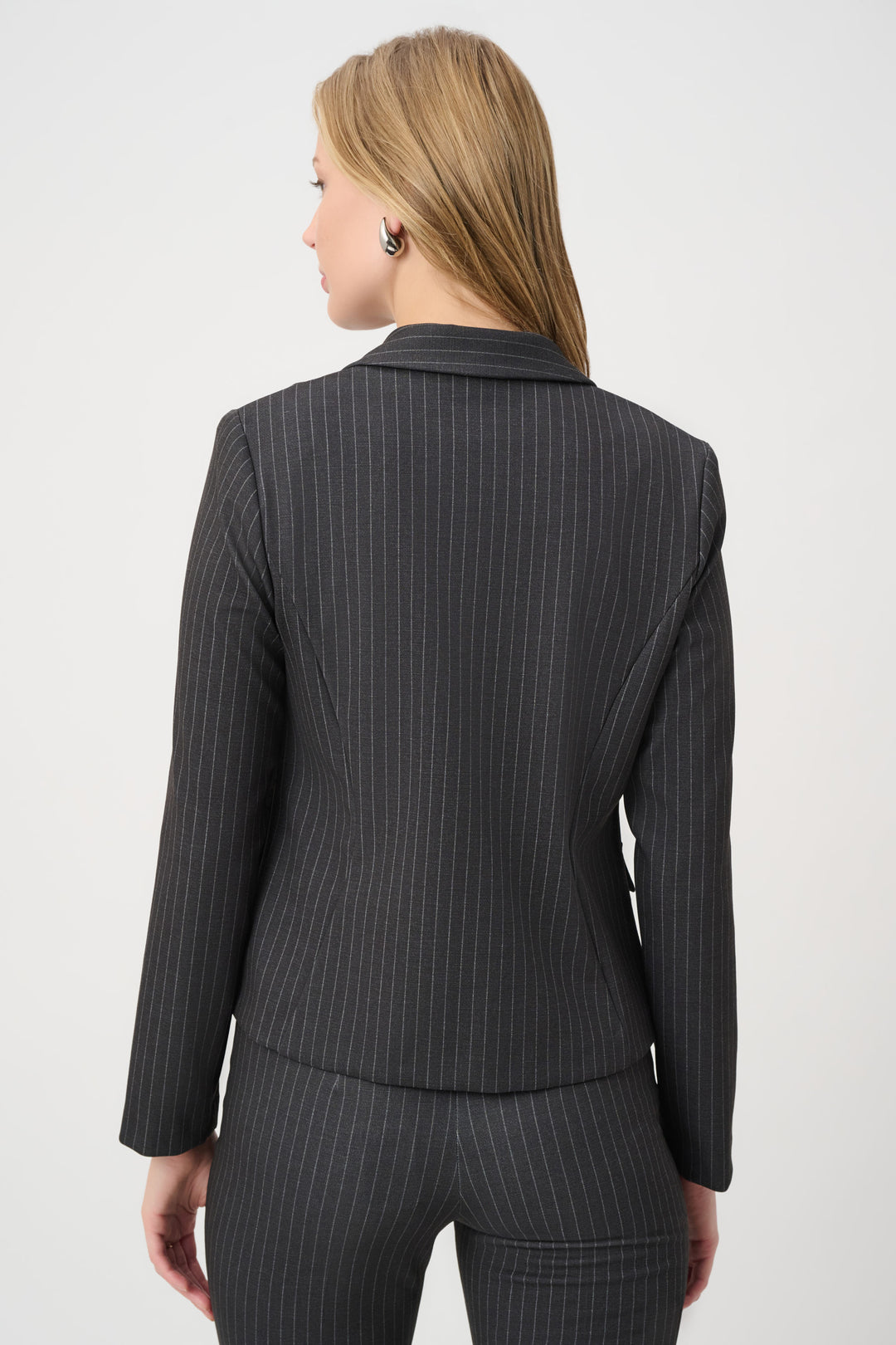 Pinstripe Fitted Blazer 264151