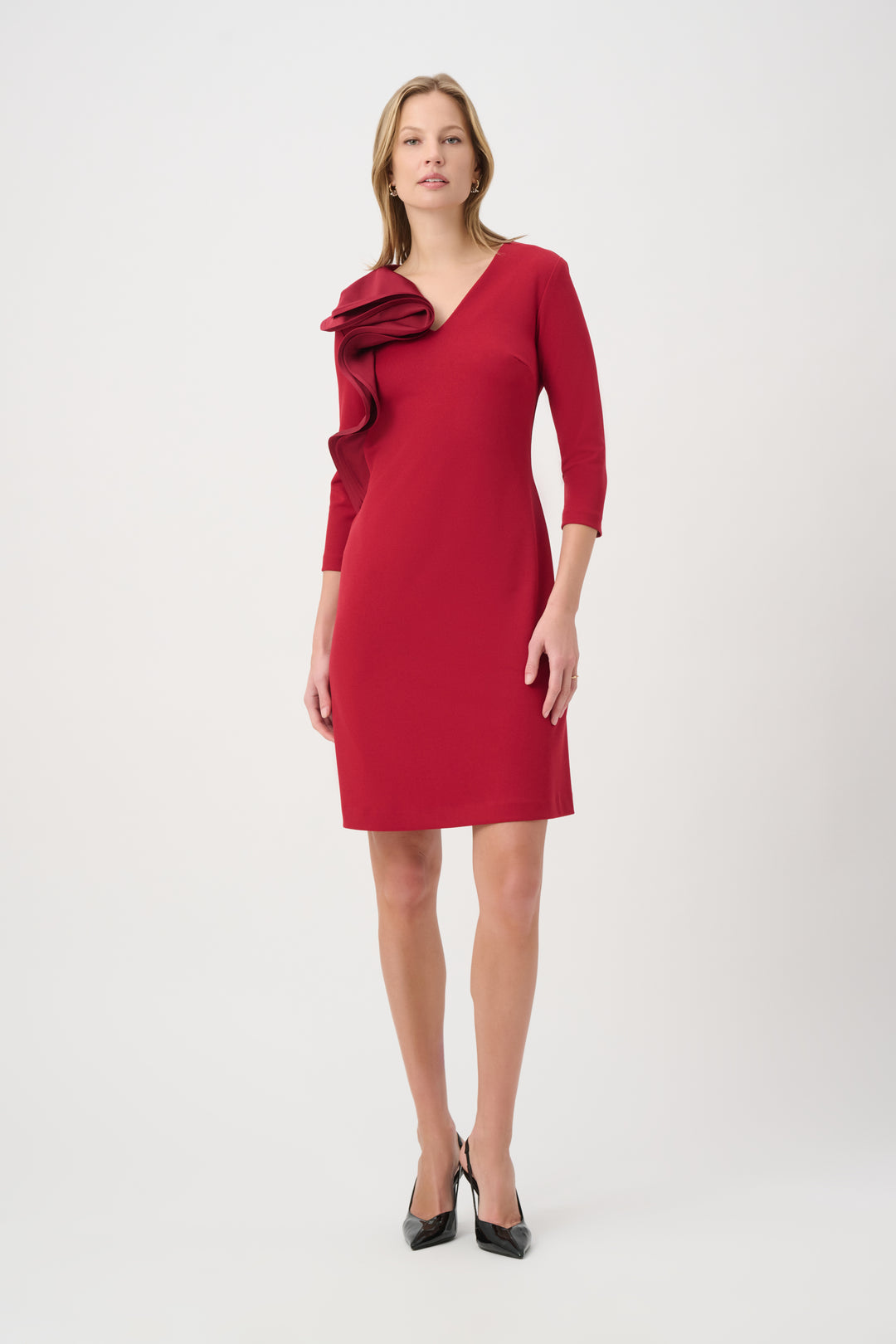 Statement Ruffle A-Line Dress 264152