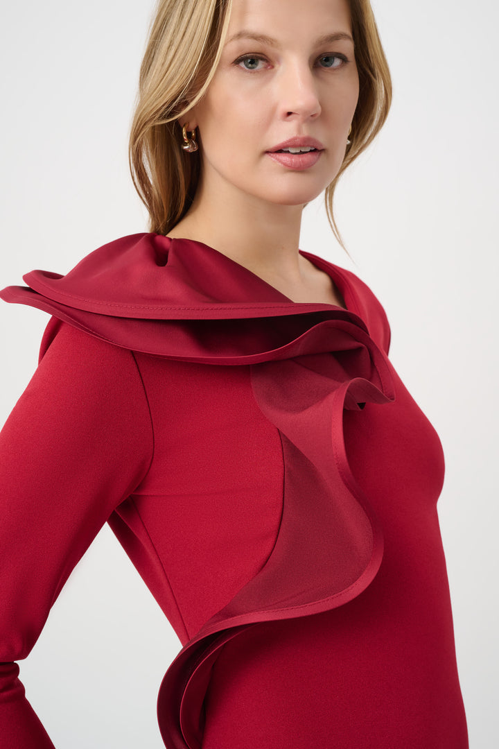 Statement Ruffle A-Line Dress 264152