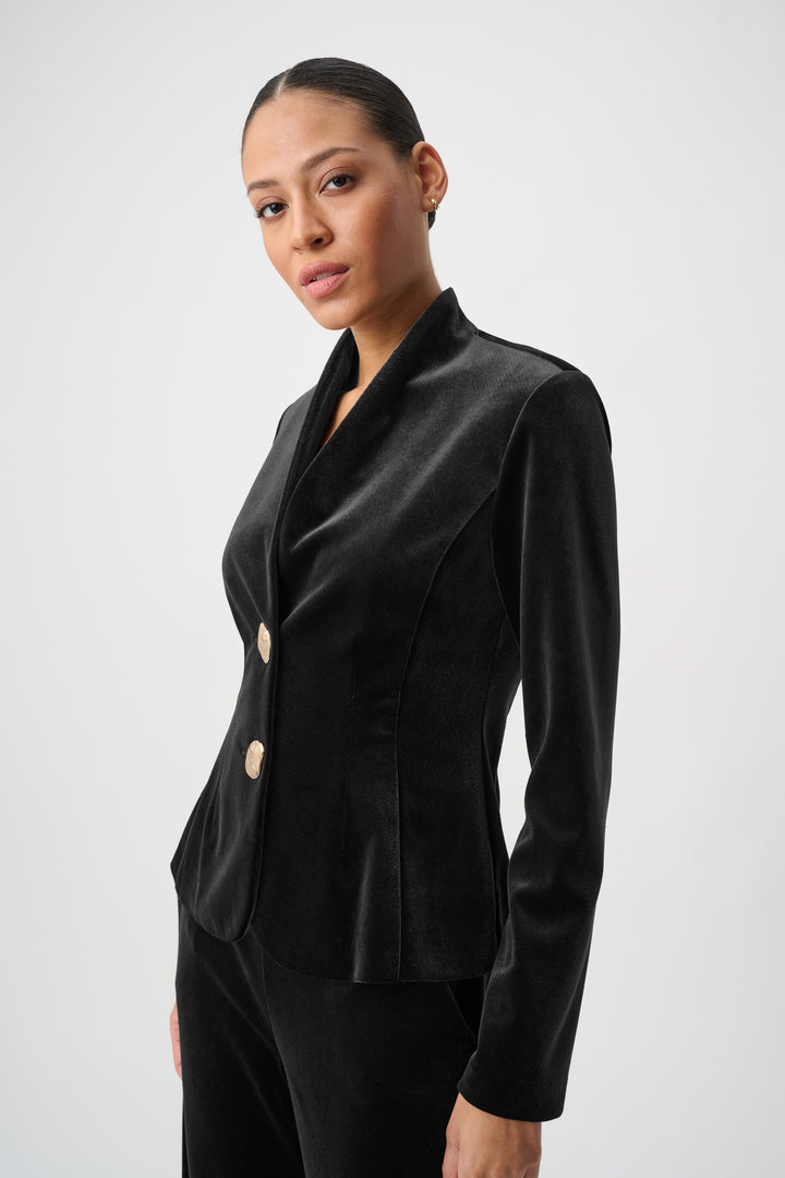 Velvet Fitted Blazer 264154