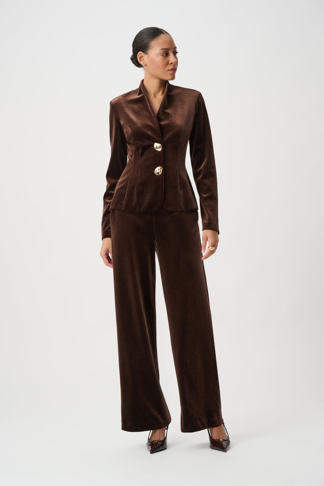 Velvet Fitted Blazer 264154