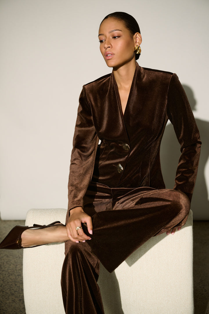 Velvet Fitted Blazer 264154