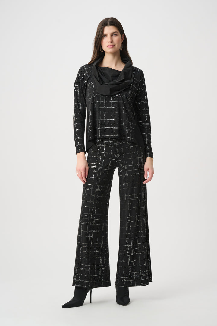 Plaid Wide-Leg Pants 264158