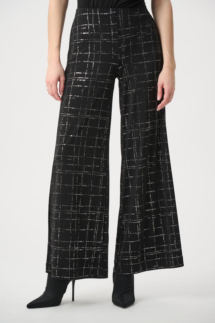 Plaid Wide-Leg Pants 264158