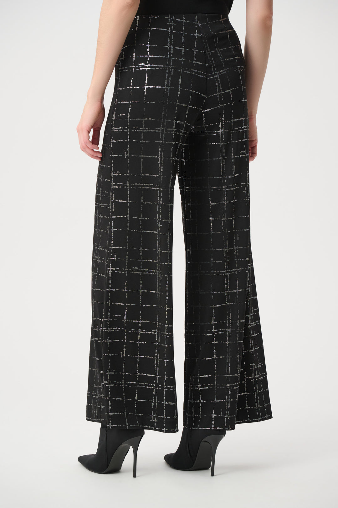 Plaid Wide-Leg Pants 264158