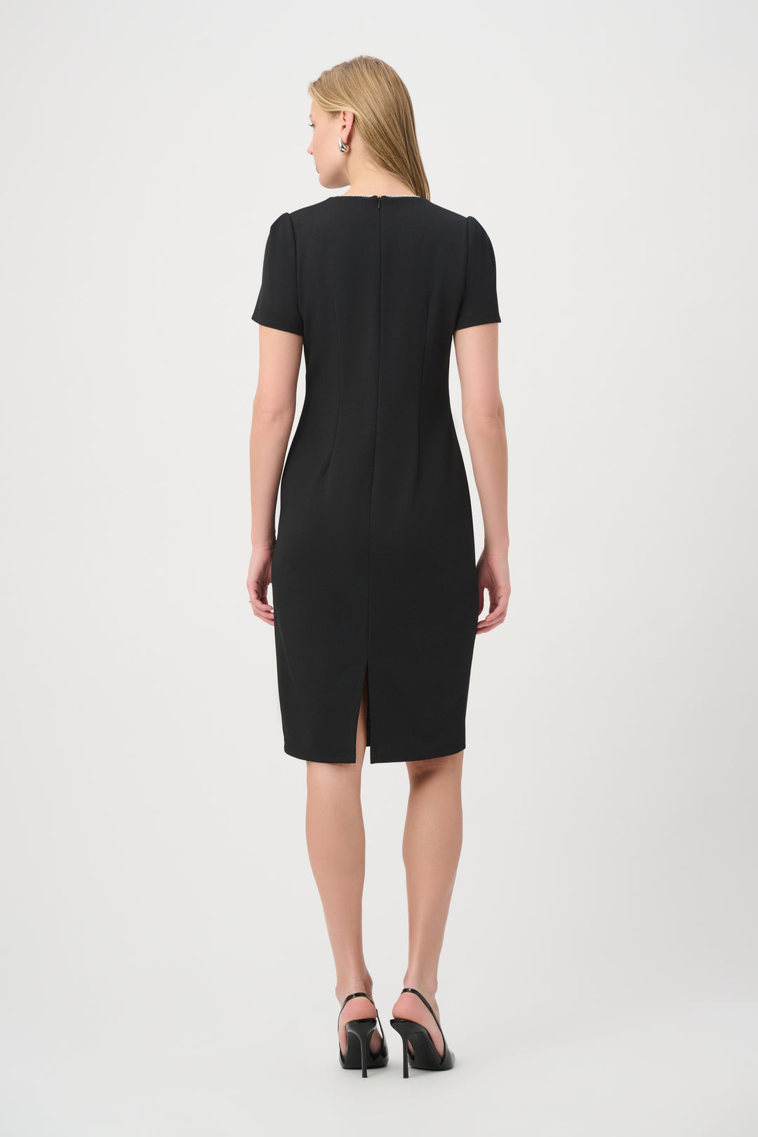 Embellished Bow Neckline Sheath Dress 264162
