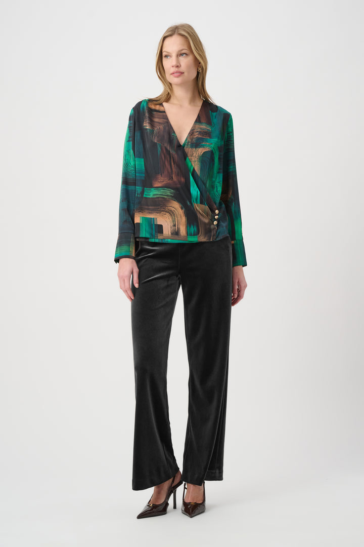 Velvet Wide-Leg Pants 264170
