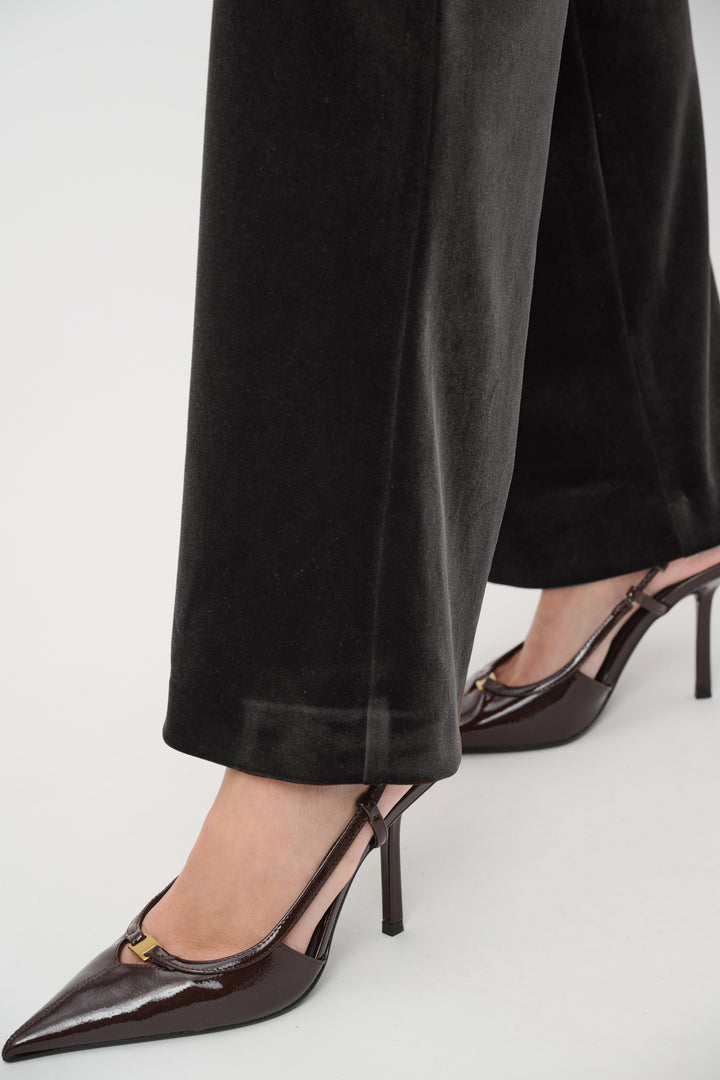 Velvet Wide-Leg Pants 264170