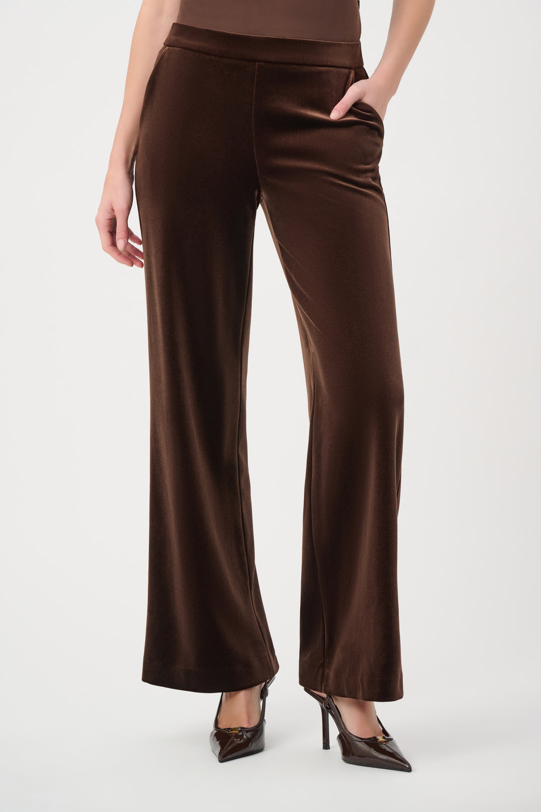Velvet Wide-Leg Pants 264170