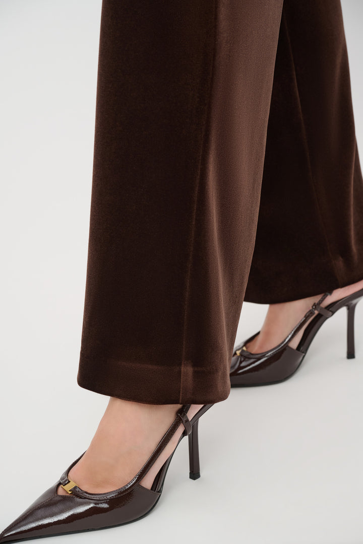 Velvet Wide-Leg Pants 264170