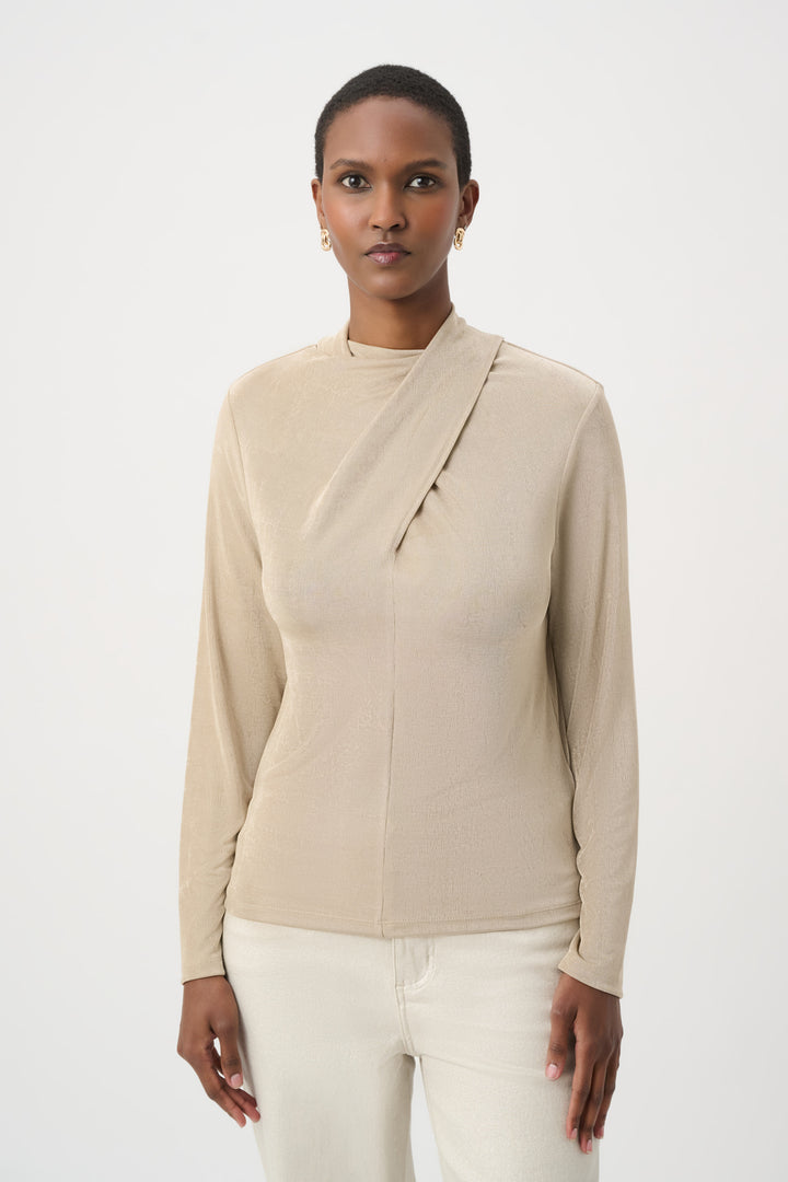Twisted Mock Neck Top 264172