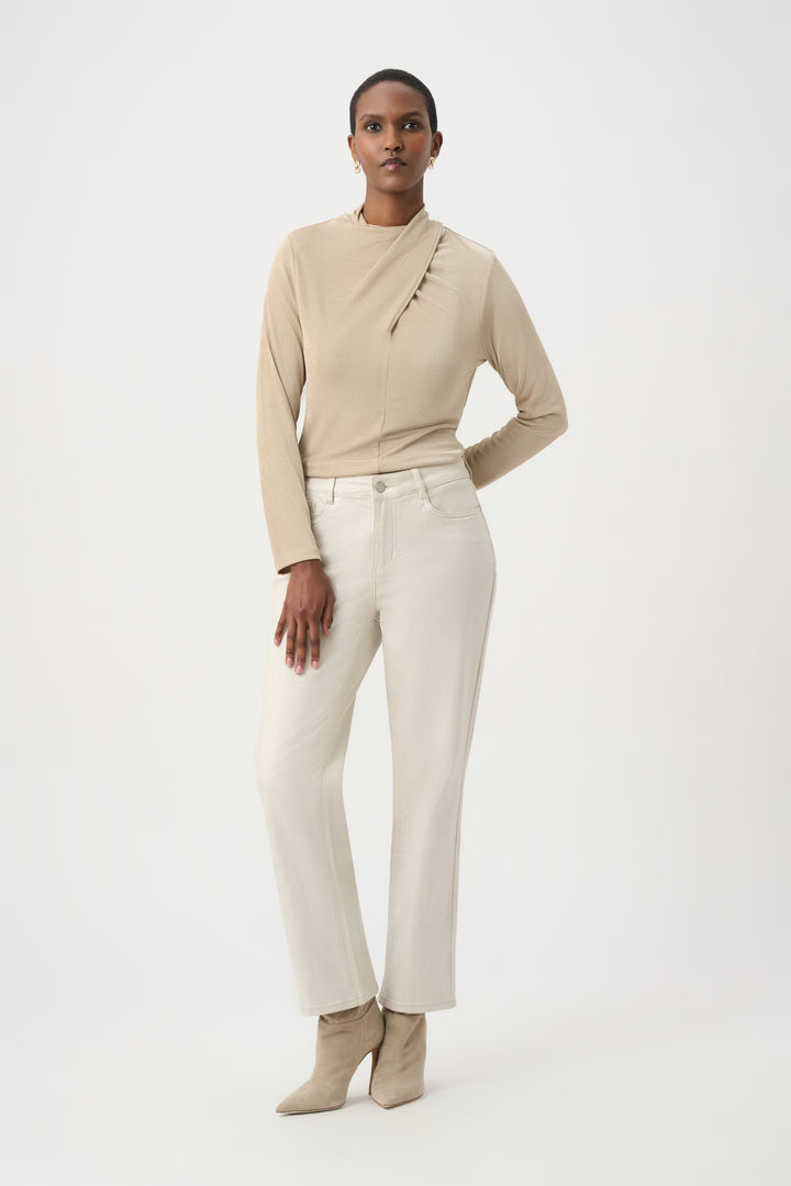 Twisted Mock Neck Top 264172