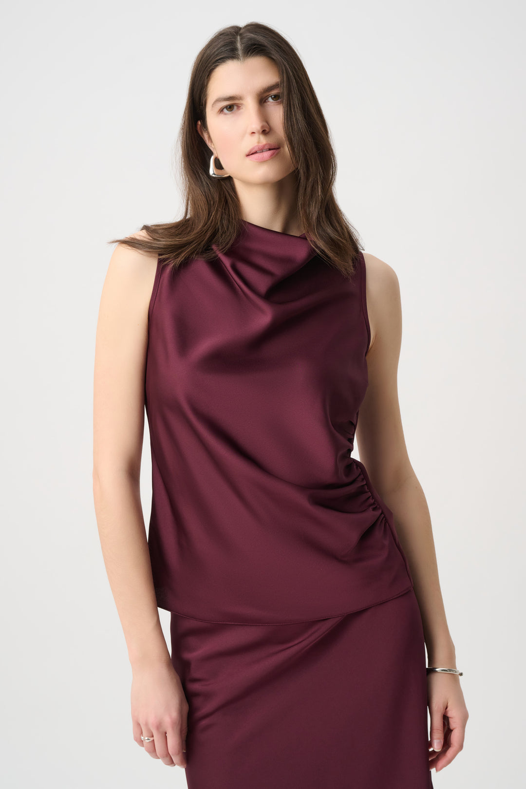 Recycled Satin Sleeveless Top 264174
