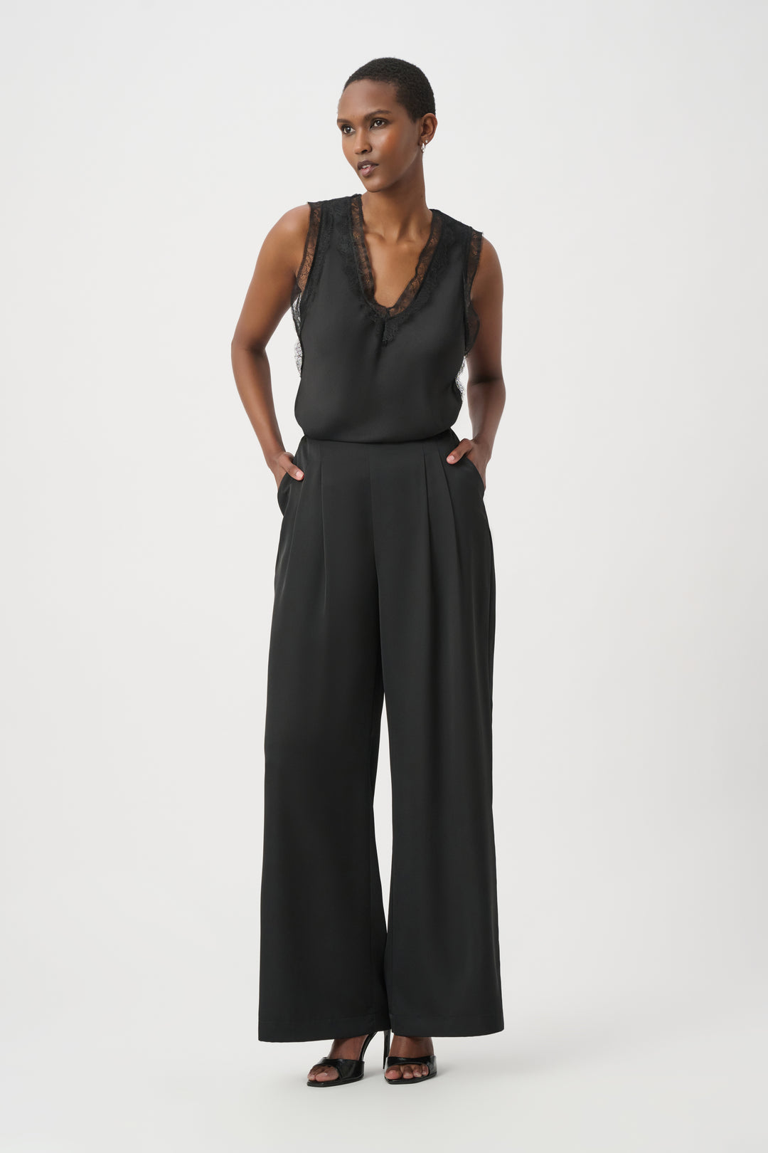 Recycled Satin Sleeveless Top 264175