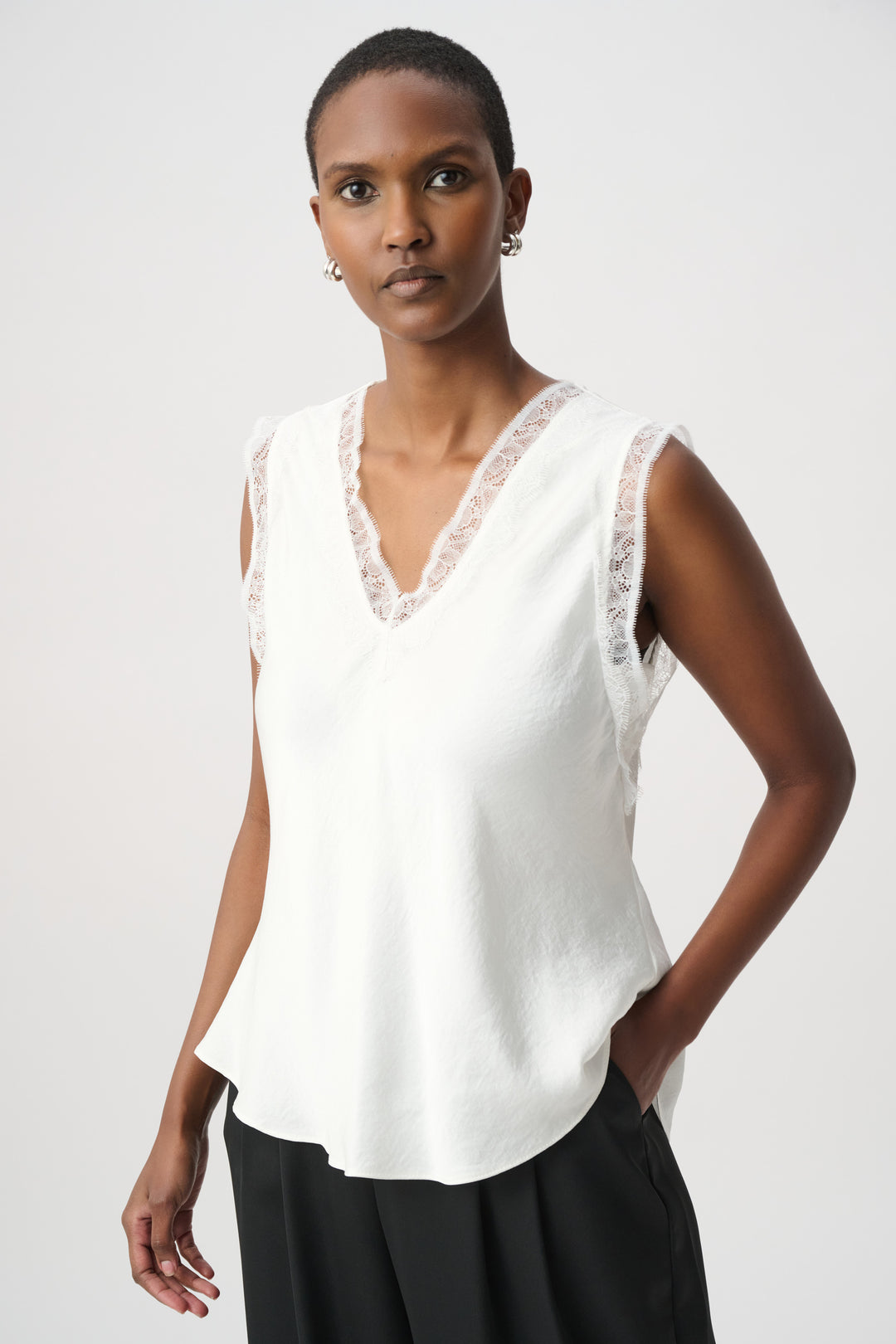 Recycled Satin Sleeveless Top 264175