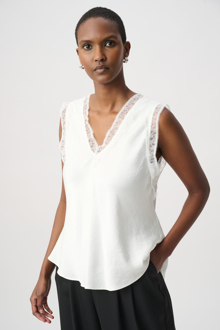 Recycled Satin Sleeveless Top 264175