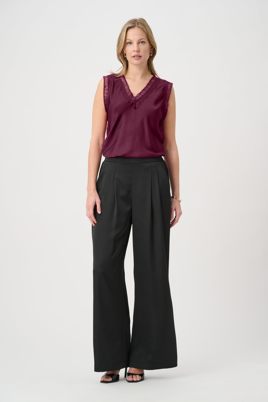 Recycled Satin Sleeveless Top 264175