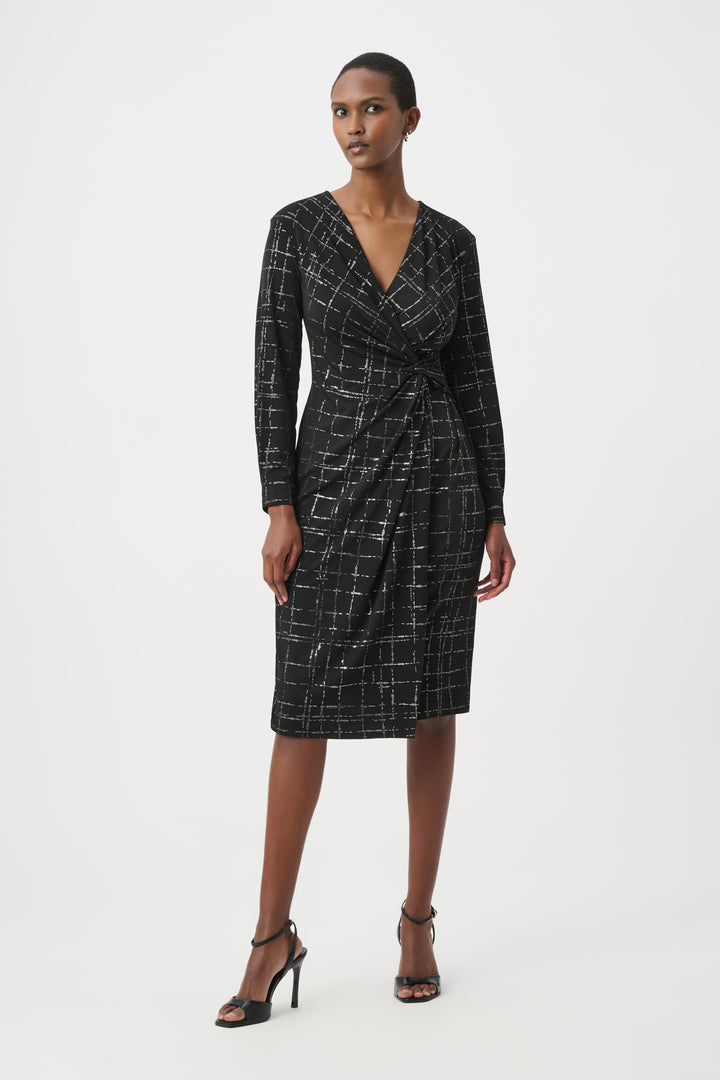 Plaid Wrap Dress 264186