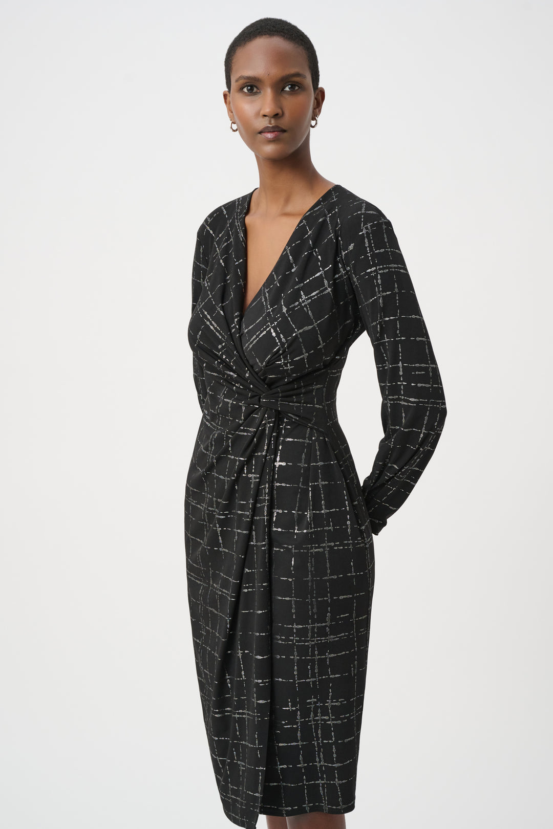 Plaid Wrap Dress 264186