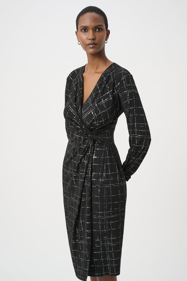 Plaid Wrap Dress 264186