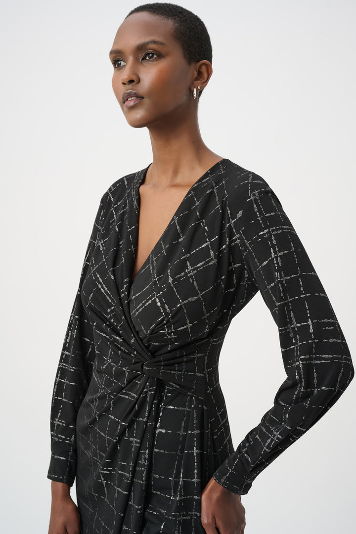Plaid Wrap Dress 264186