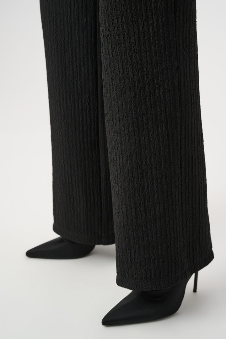 Textured Knit Wide-Leg Pants 264190