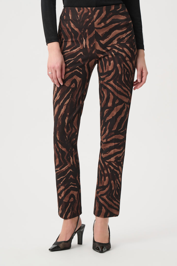 Animal Print Twill Knit Pants 264195