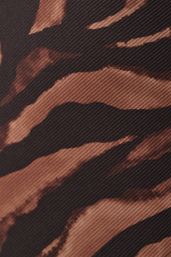 Animal Print Twill Knit Pants 264195