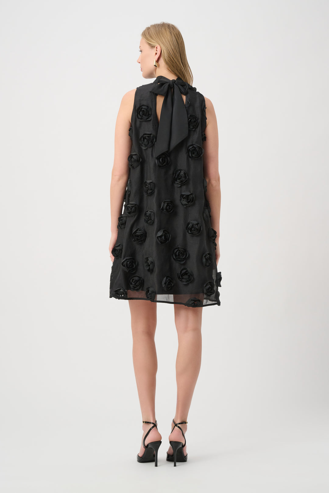 Textured Floral Trapeze Dress 264201