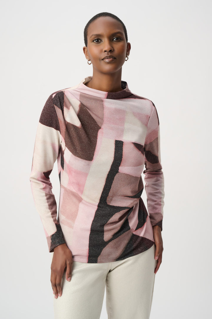 Geometric Print Lurex Sweater 264205