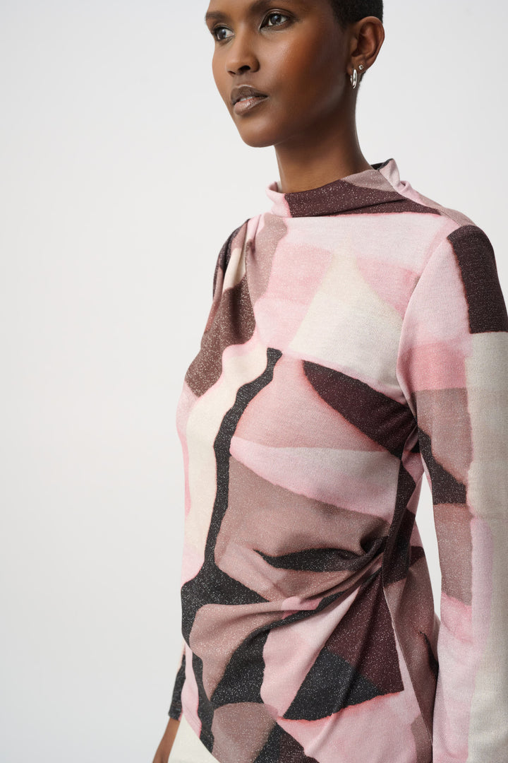 Geometric Print Lurex Sweater 264205